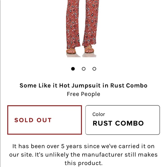 NWT Free People Some Like It Hot Jumpsuit in Almond Combo - Picture 15 of 16